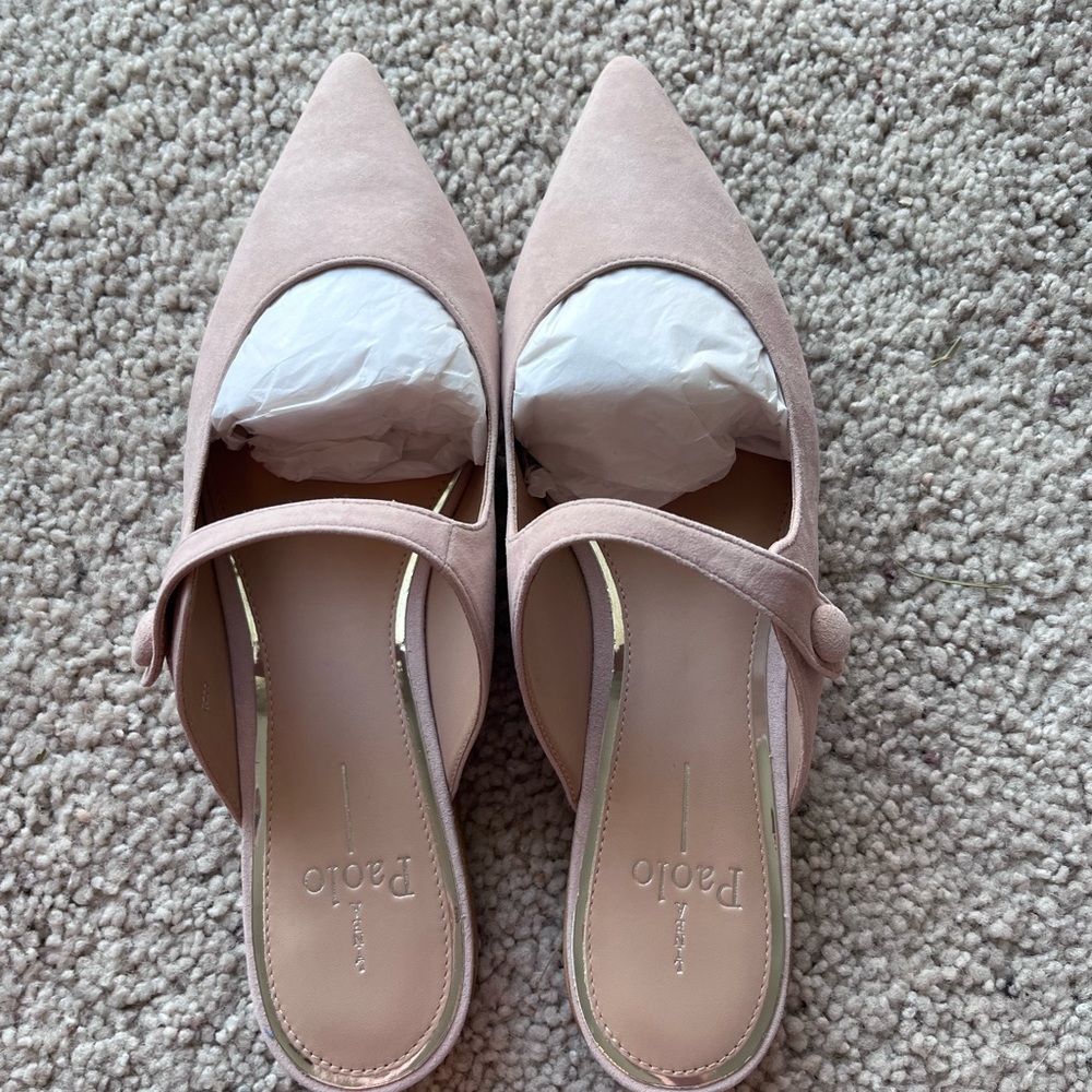 COPY - Linea Paola Darling slides in Blush Suede